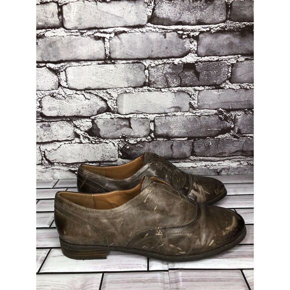 Arturo Chiang Lucinda Brown Leather Career Oxfords Loafers Shoes Women Sz 7M US - Picture 16 of 16